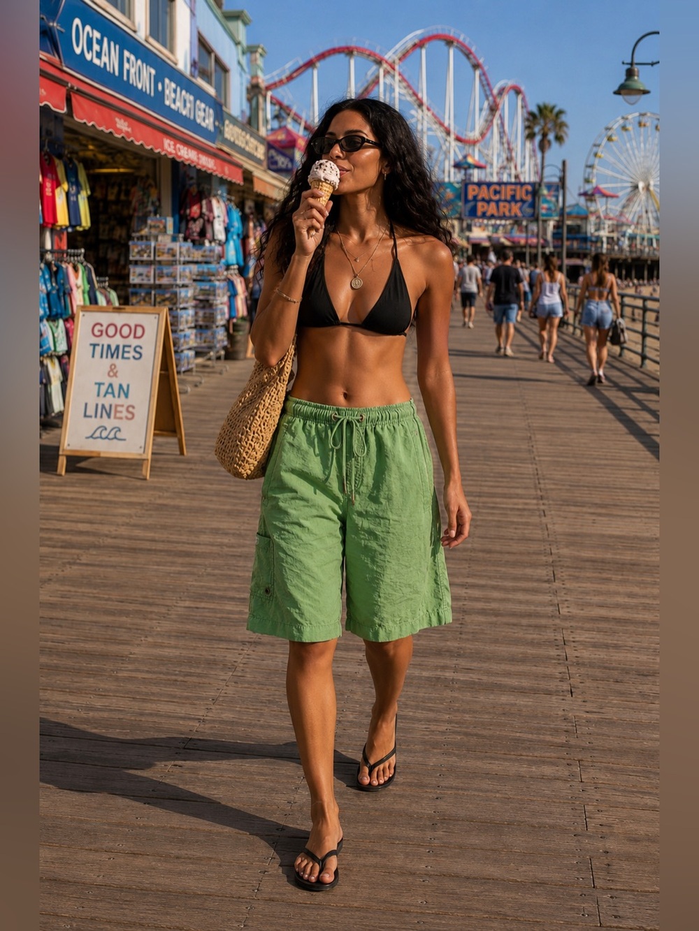 We The Free Palma Board Shorts. Size XS NWOT in Green